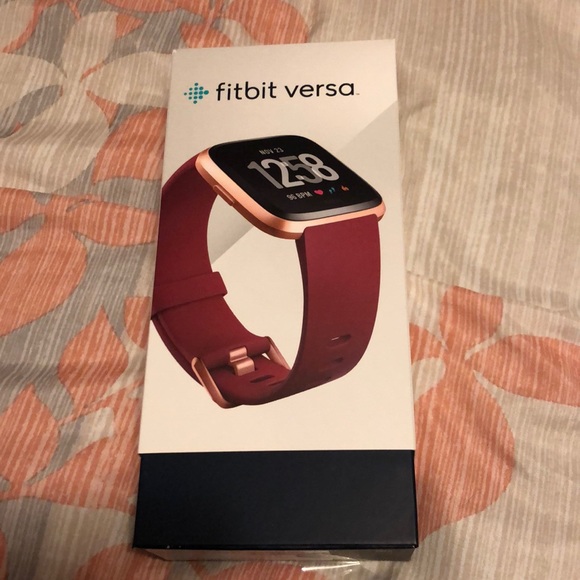 fitbit versa ruby red band